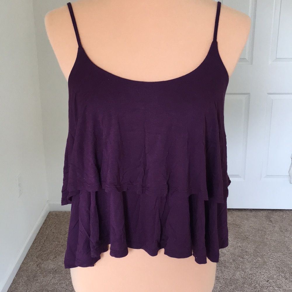 Garage purple tank top small